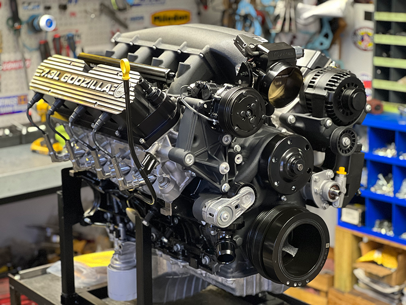7.3L Godzilla 525HP With Holley Oil System And High Mount Kit
